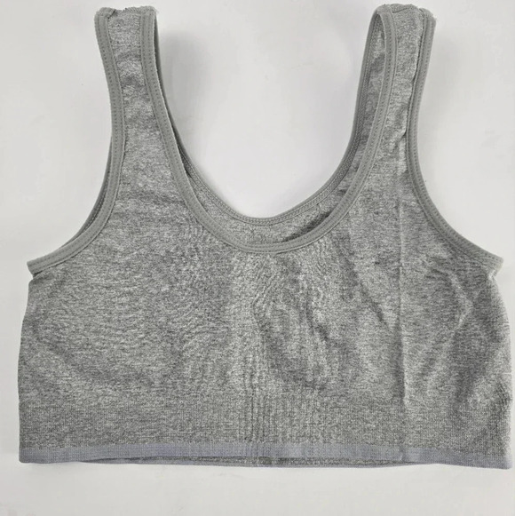 NWOT Lucky Brand Set Of 2 Sports Bras Size M Grey and Light Blue Active Wear - Picture 3 of 9